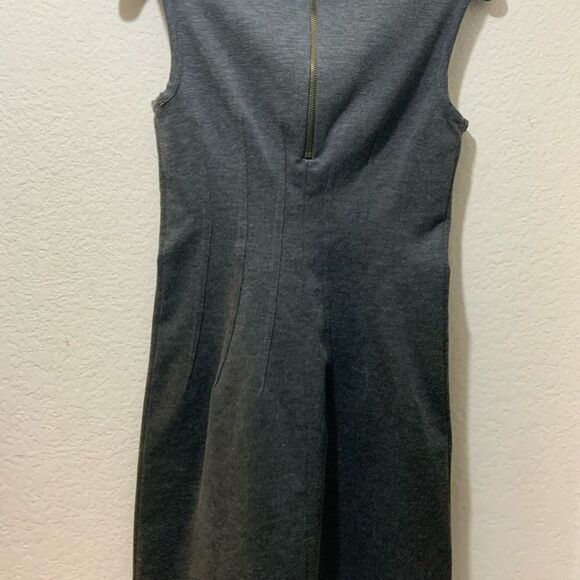 Deletta Anthropologie Gray Jersey Knit Stretch Dress XS - Picture 4 of 9